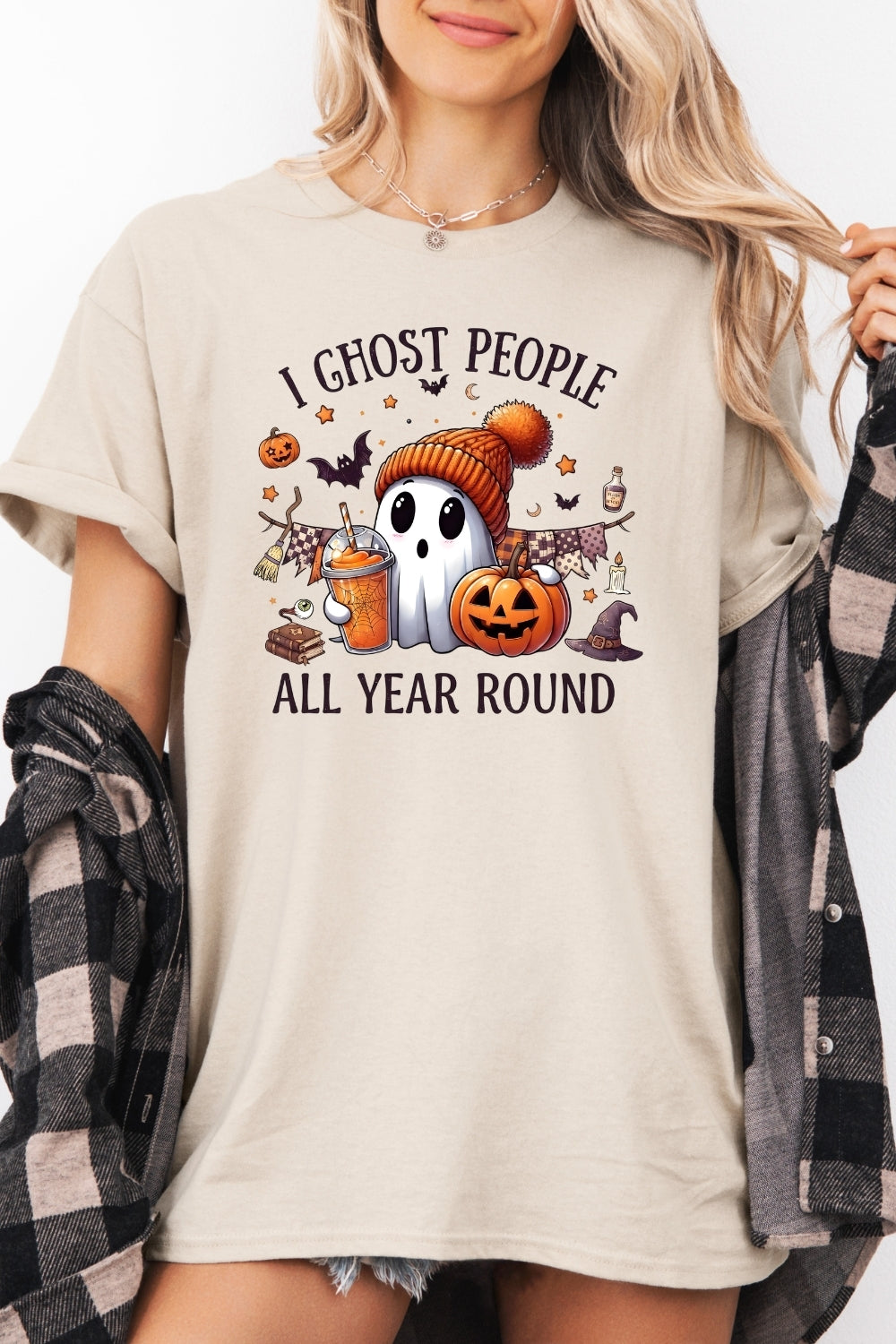 Ghost people all year round tee