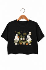 Ghost planting plants crop top