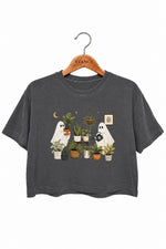 Ghost planting plants crop top