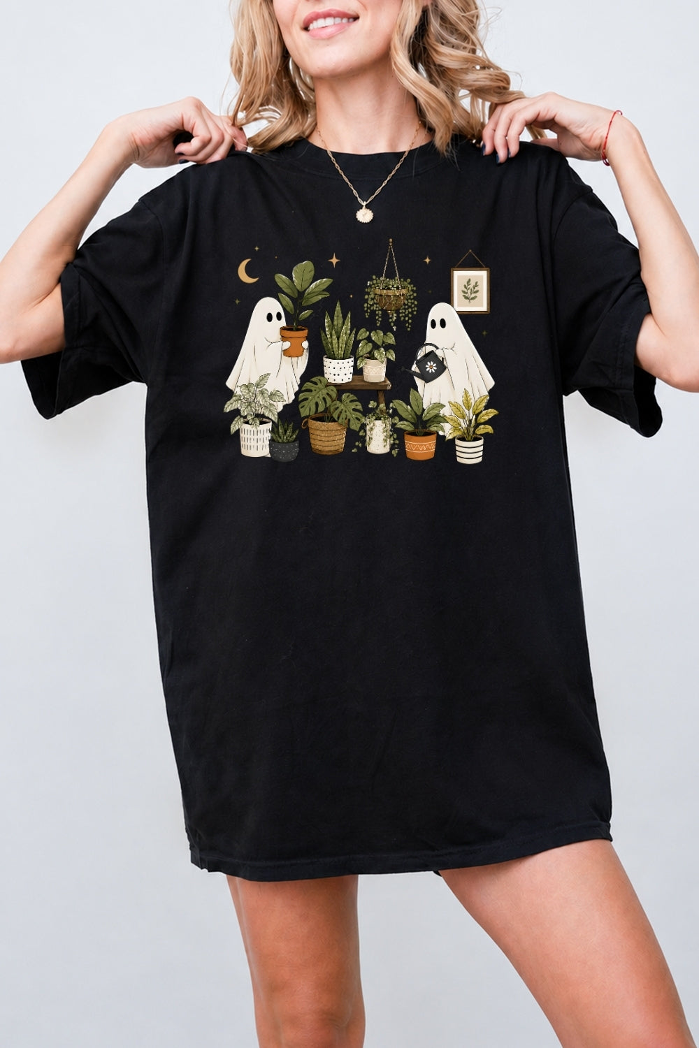 Ghost planting plants tee