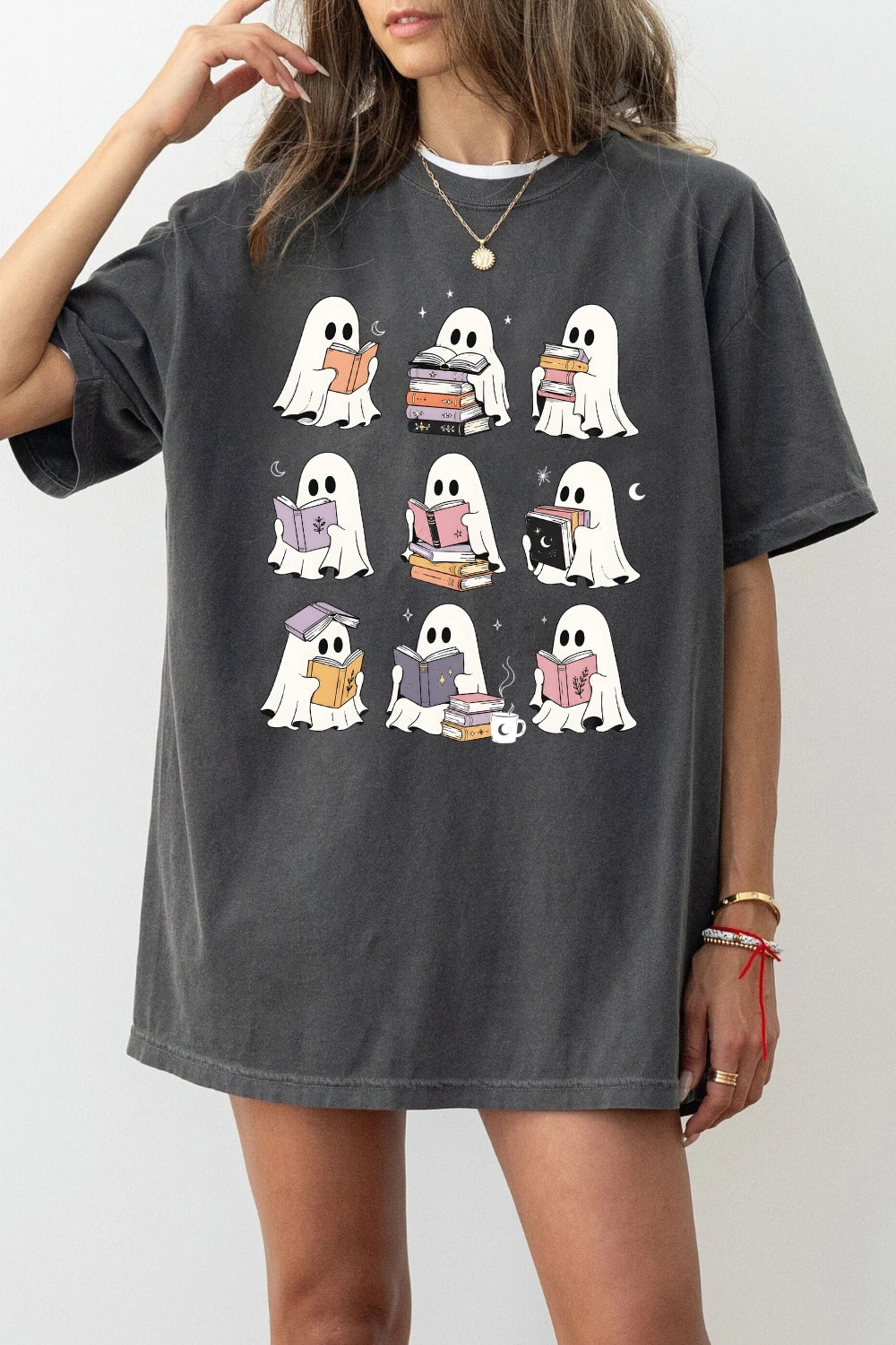 Ghost reading tee