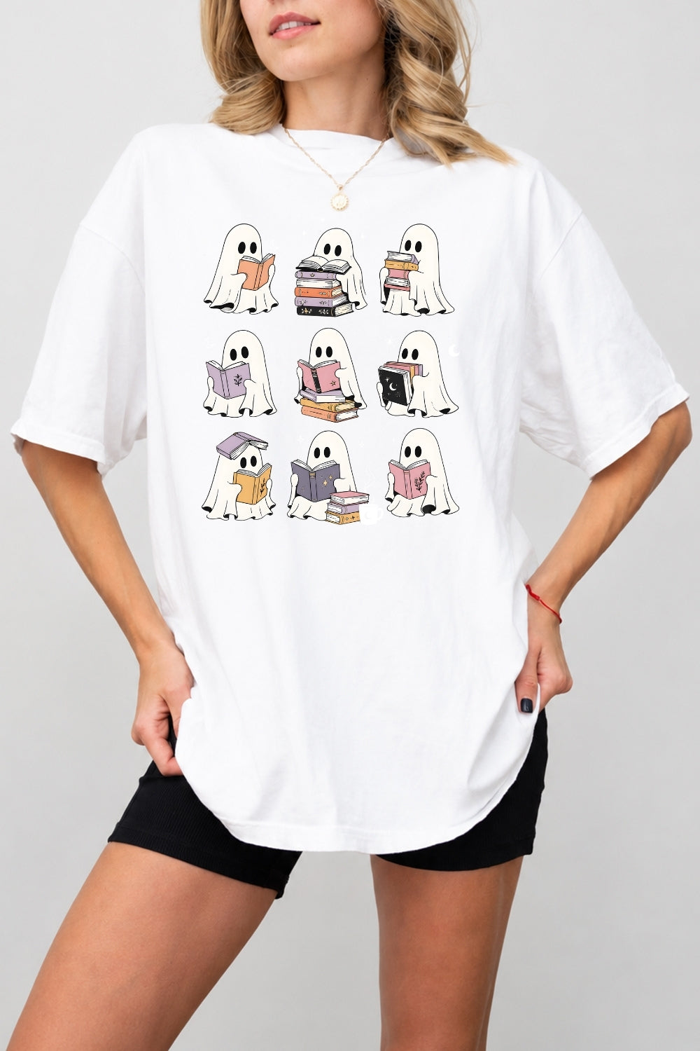 Ghost reading tee