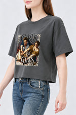 Girls will be girls fighting crop top
