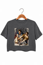 Girls will be girls fighting crop top