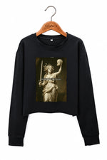 Girls will be girls medusa crop sweatshirt