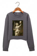 Girls will be girls medusa crop sweatshirt