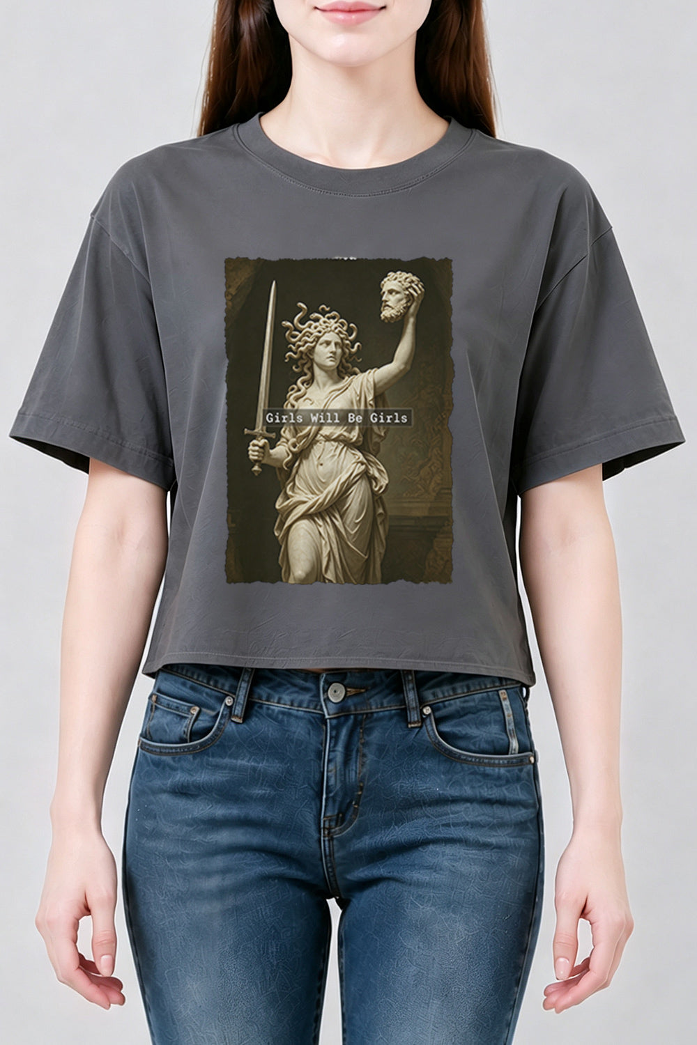 Girls will be girls medusa crop top