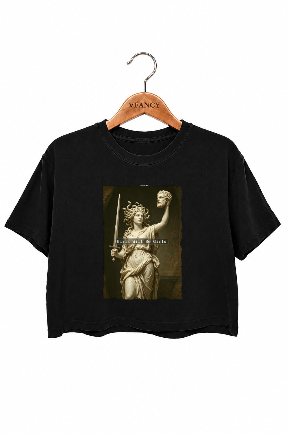 Girls will be girls medusa crop top