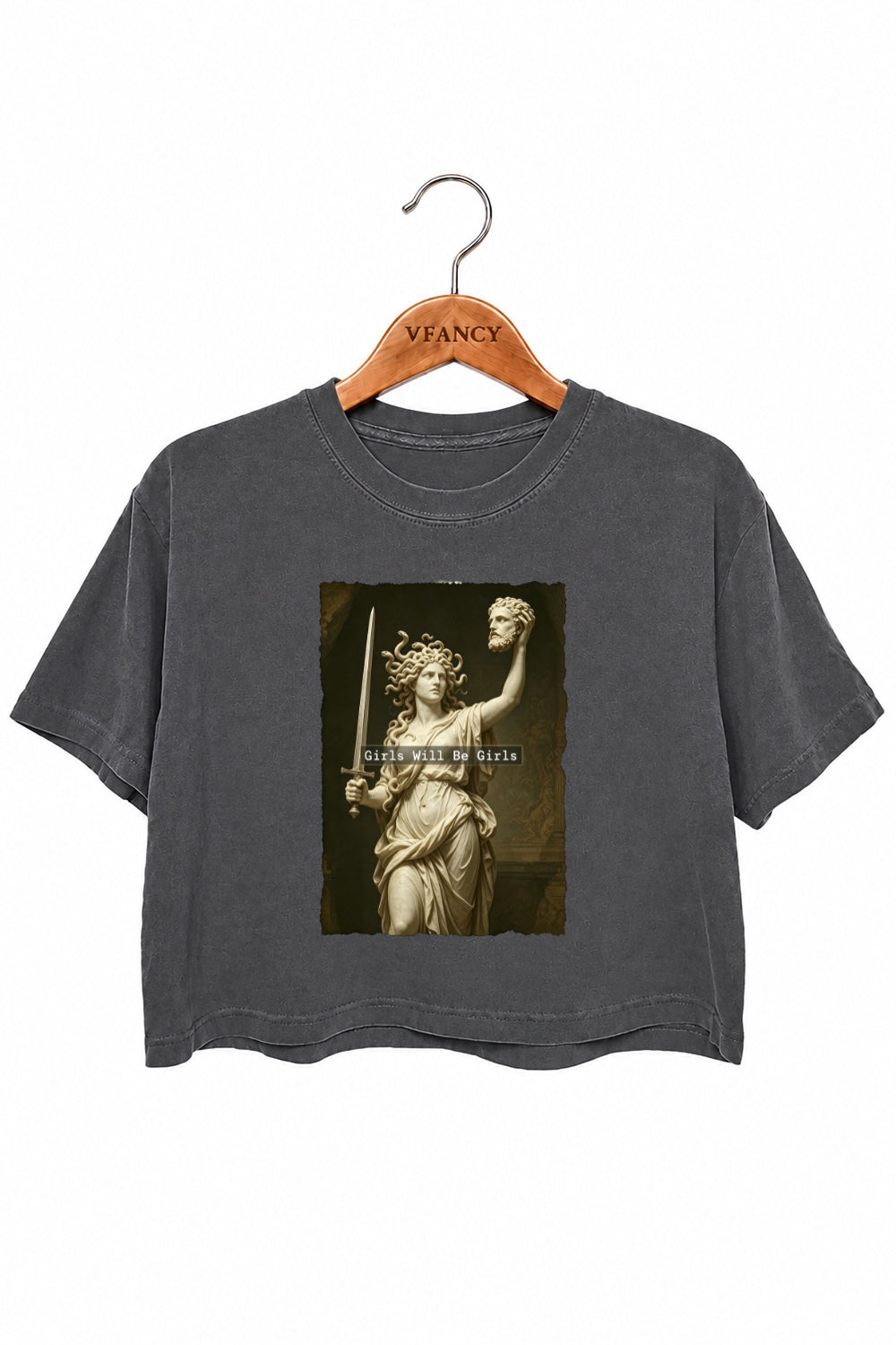 Girls will be girls medusa crop top
