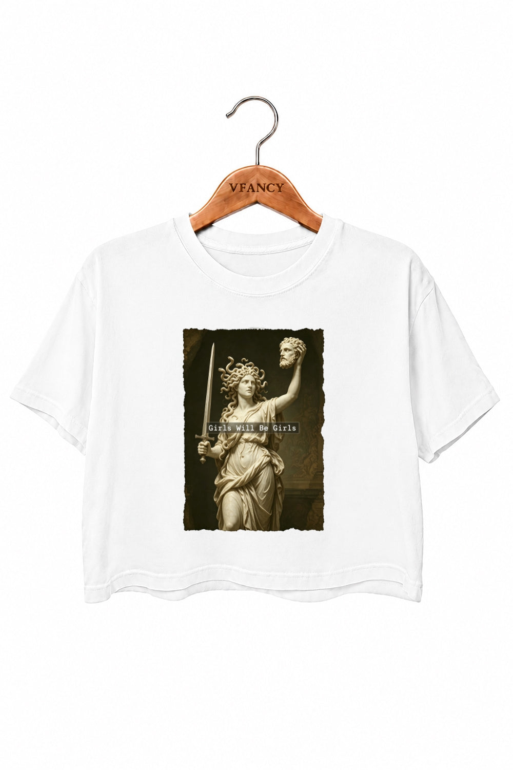 Girls will be girls medusa crop top