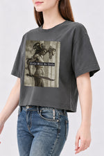 Girls will be girls medusa fighting crop top