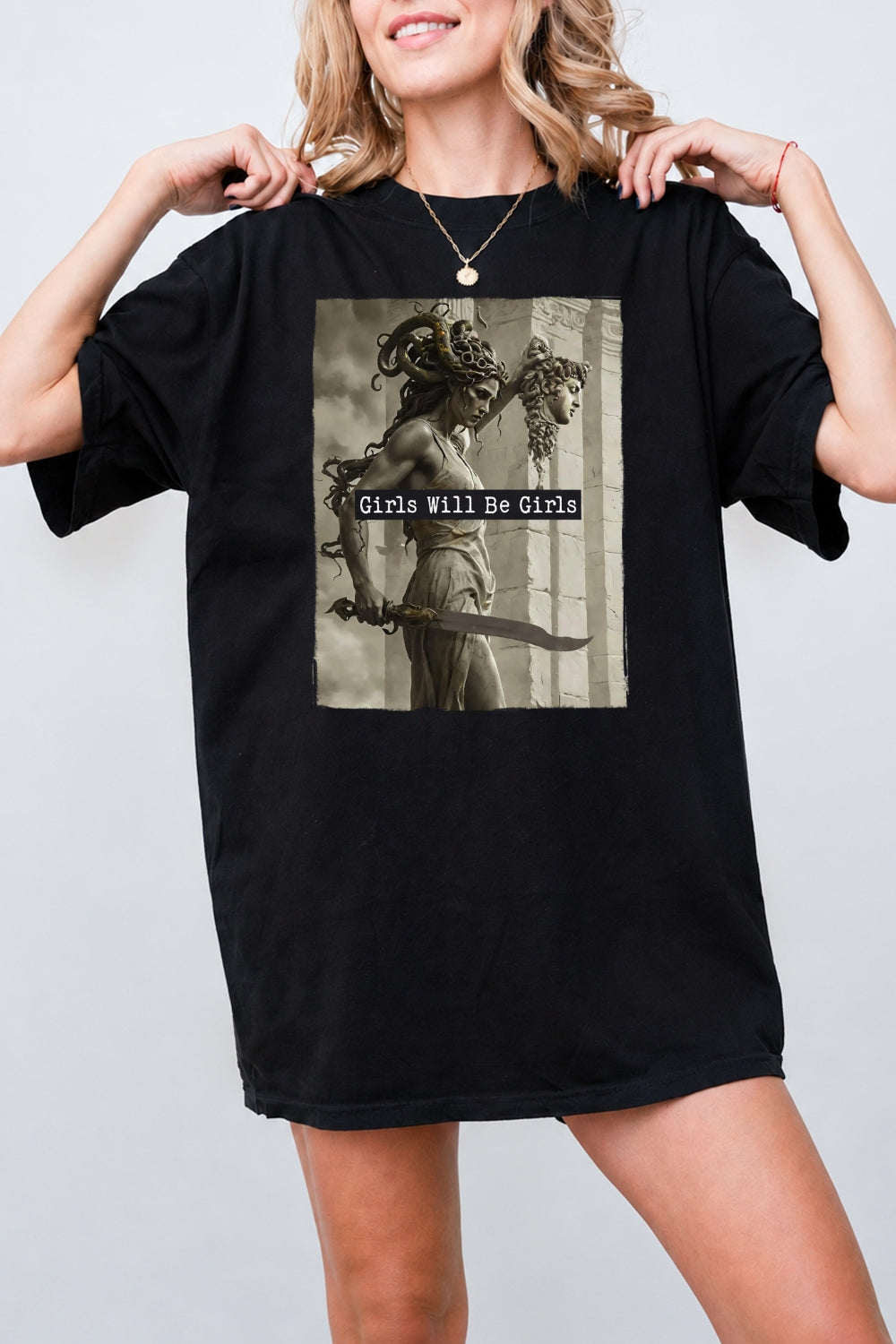 Girls will be girls medusa fighting tee