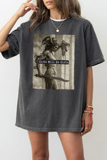 Girls will be girls medusa fighting tee