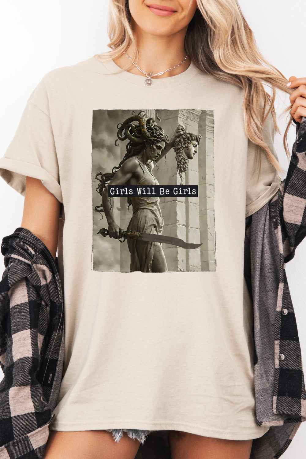 Girls will be girls medusa fighting tee