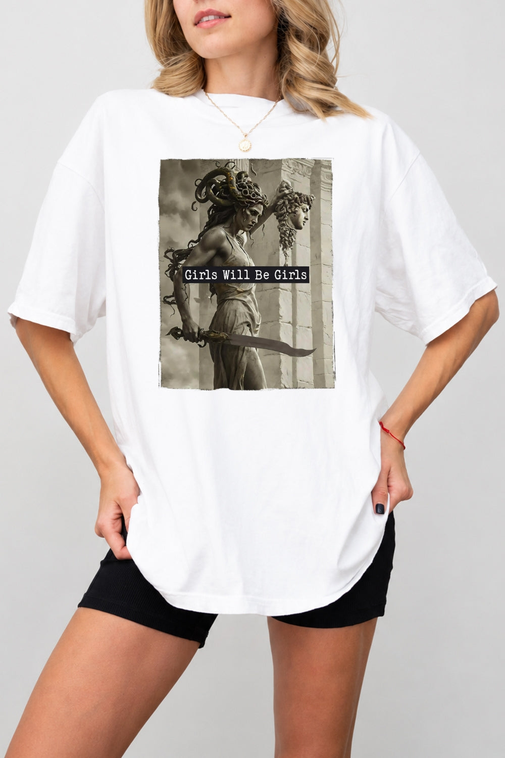 Girls will be girls medusa fighting tee