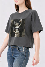 Girls will be girls medusa with sword crop top
