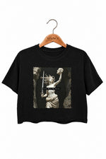 Girls will be girls medusa with sword crop top