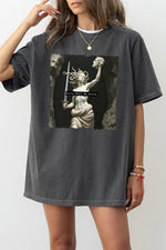 Girls will be girls medusa with sword tee