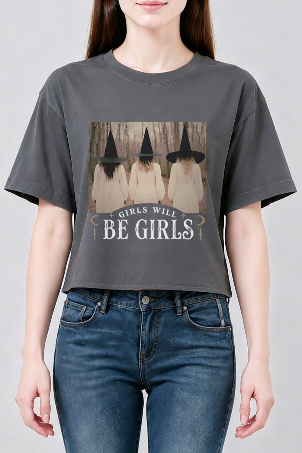 Girls will be girls witch women crop top