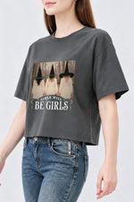 Girls will be girls witch women crop top