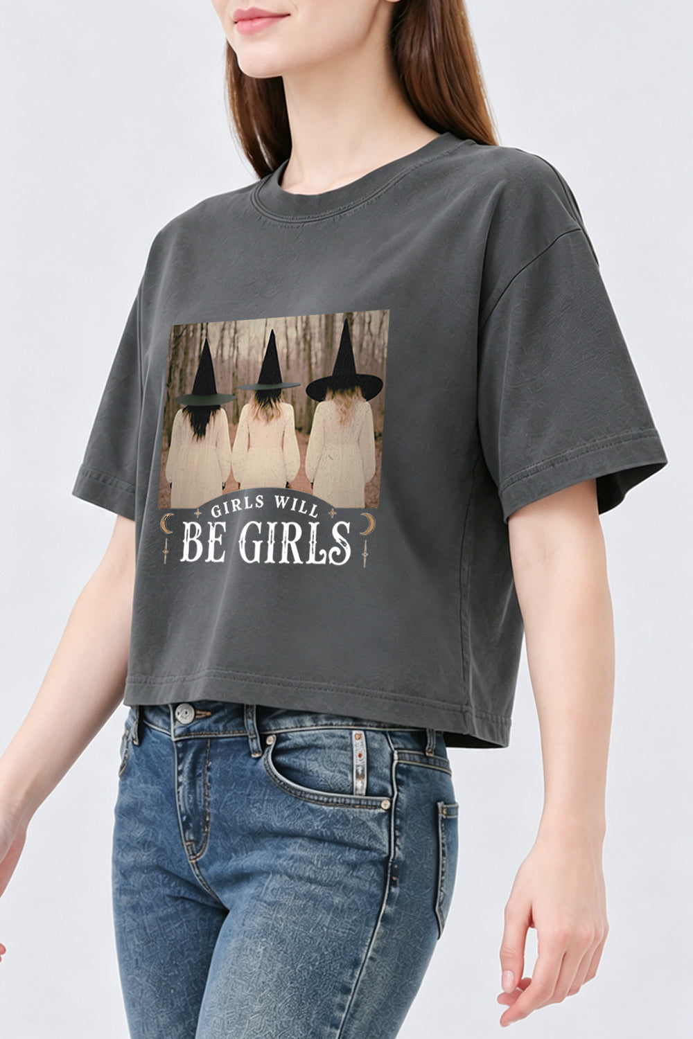 Girls will be girls witch women crop top