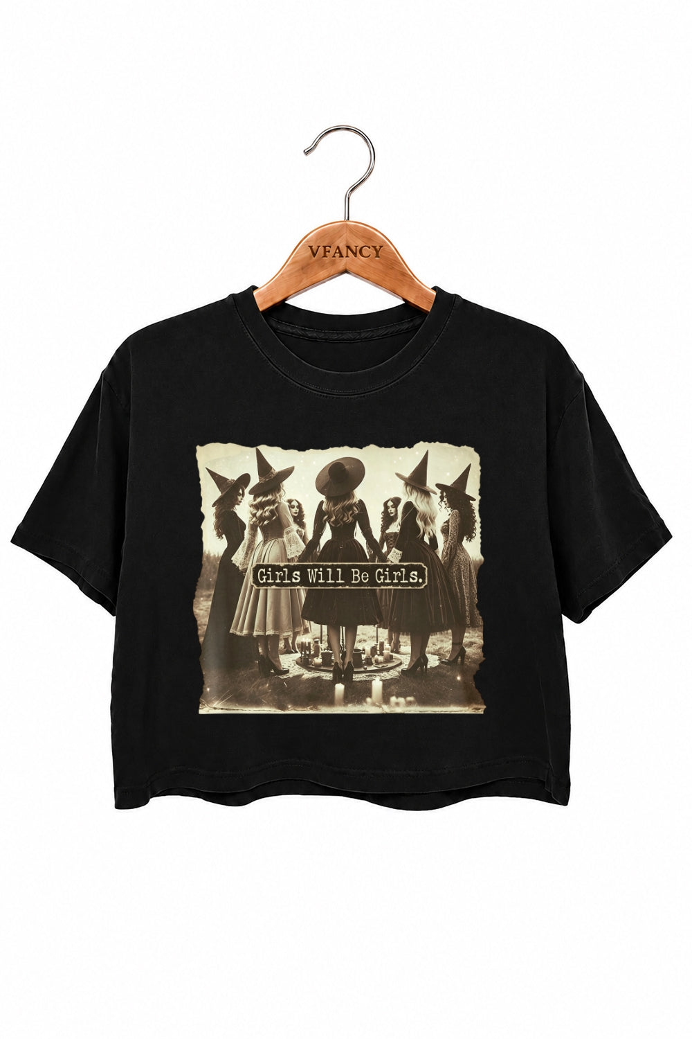 Girls will be girls witches crop top