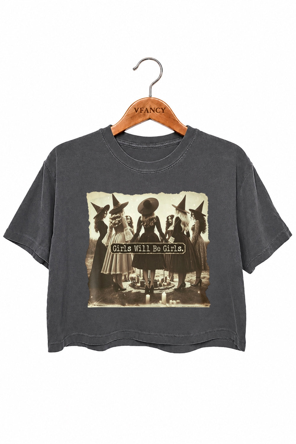Girls will be girls witches crop top