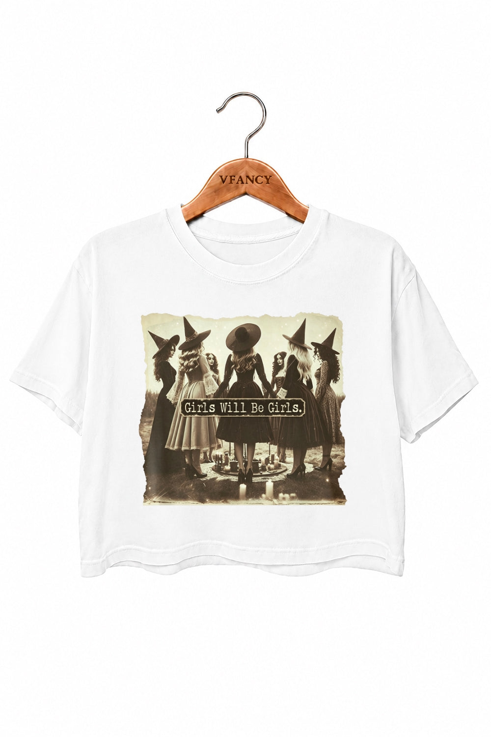 Girls will be girls witches crop top