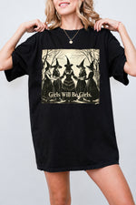 Girls will be girls witches halloween tee