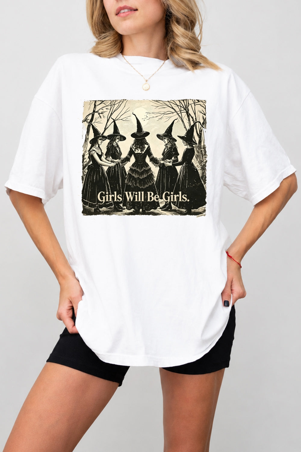 Girls will be girls witches halloween tee