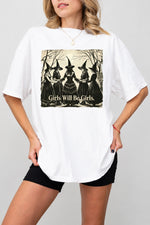 Girls will be girls witches halloween tee