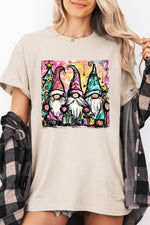 Gnome christmas painting tee