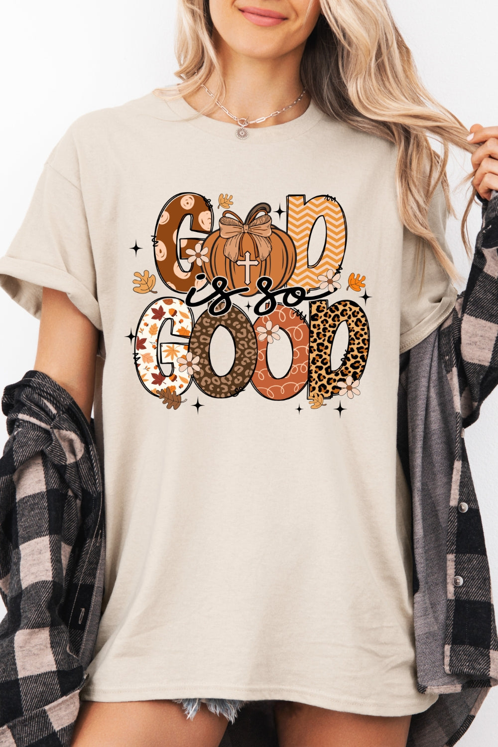 God is good cute thanksgiving tee