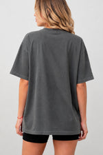 Gray tee back