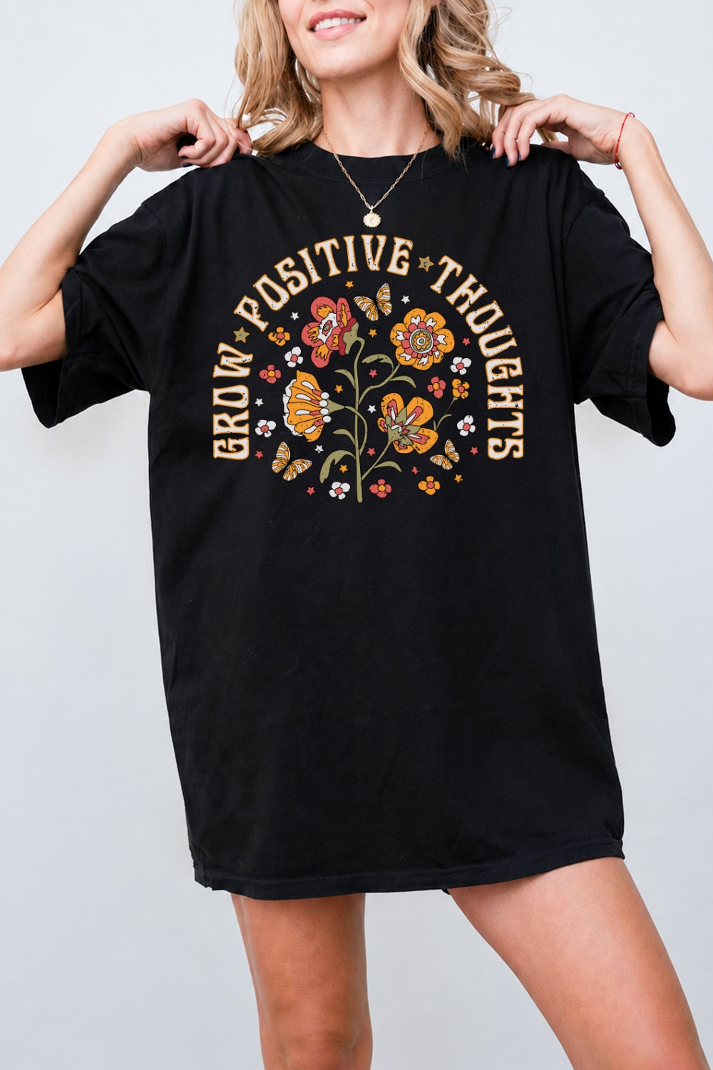 Grow positive thoughts tee