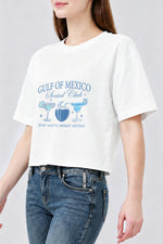 Gulf of mexico social club drinks crop top
