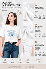Gulf of mexico social club drinks crop top