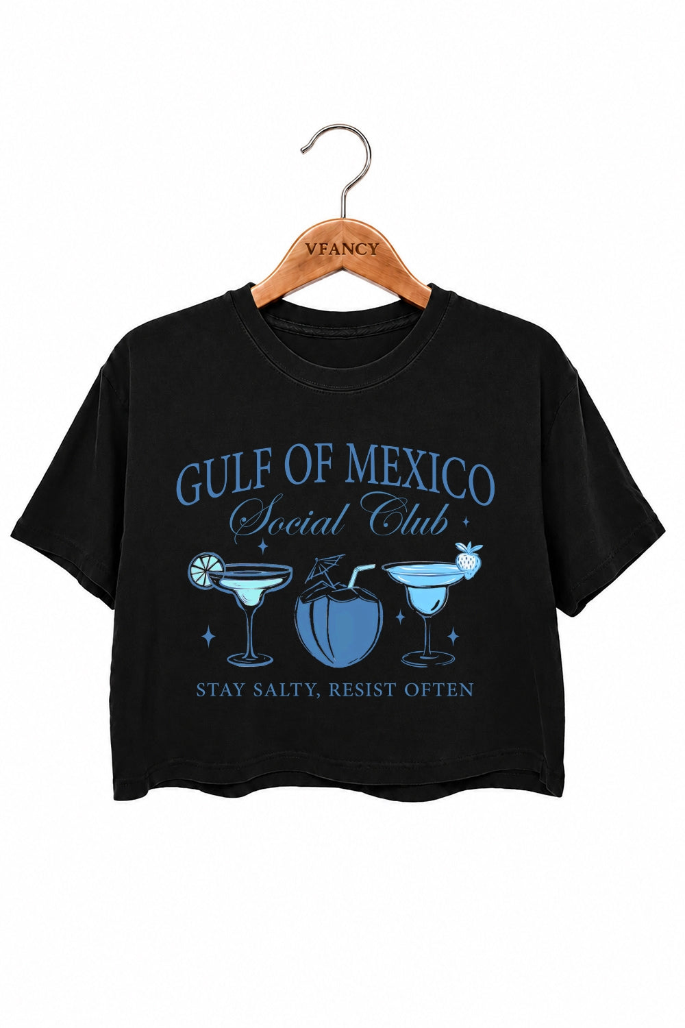 Gulf of mexico social club drinks crop top