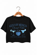 Gulf of mexico social club drinks crop top