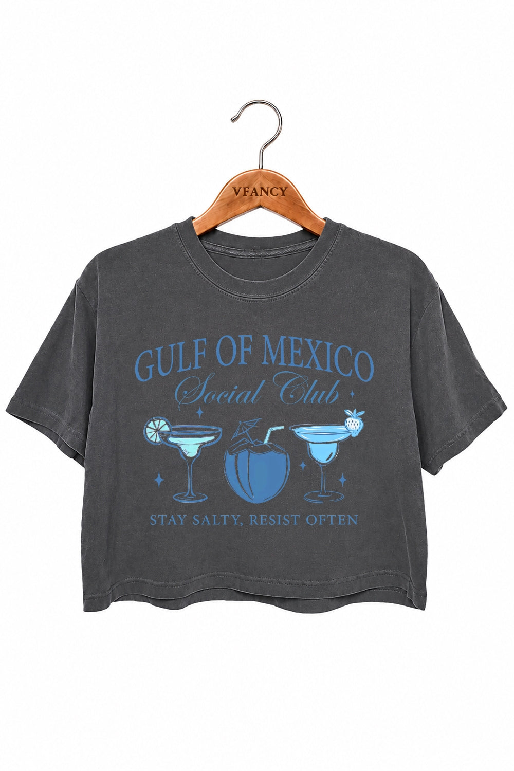 Gulf of mexico social club drinks crop top