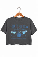 Gulf of mexico social club drinks crop top