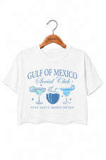 Gulf of mexico social club drinks crop top