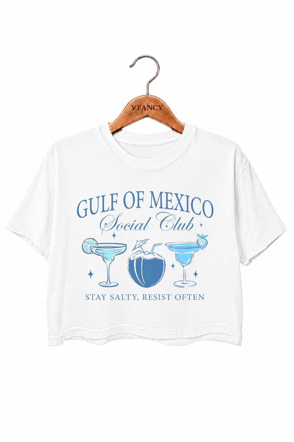 Gulf of mexico social club drinks crop top