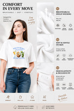 Gulf of mexico stay salty crop top