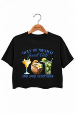 Gulf of mexico stay salty crop top