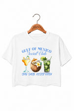 Gulf of mexico stay salty crop top