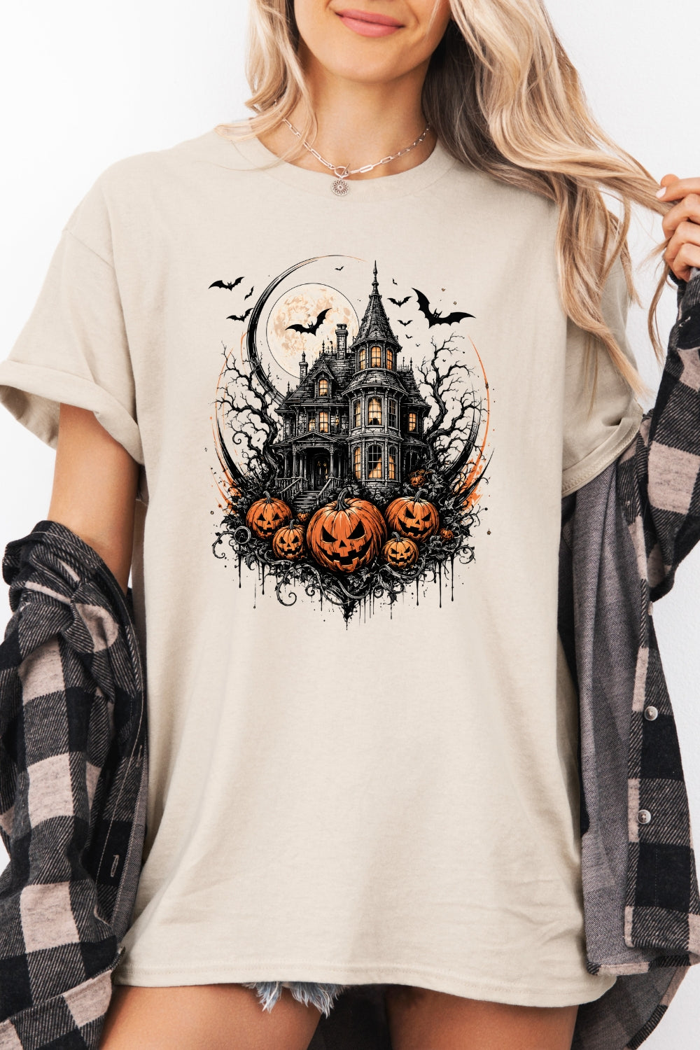 Halloween dark castle tee