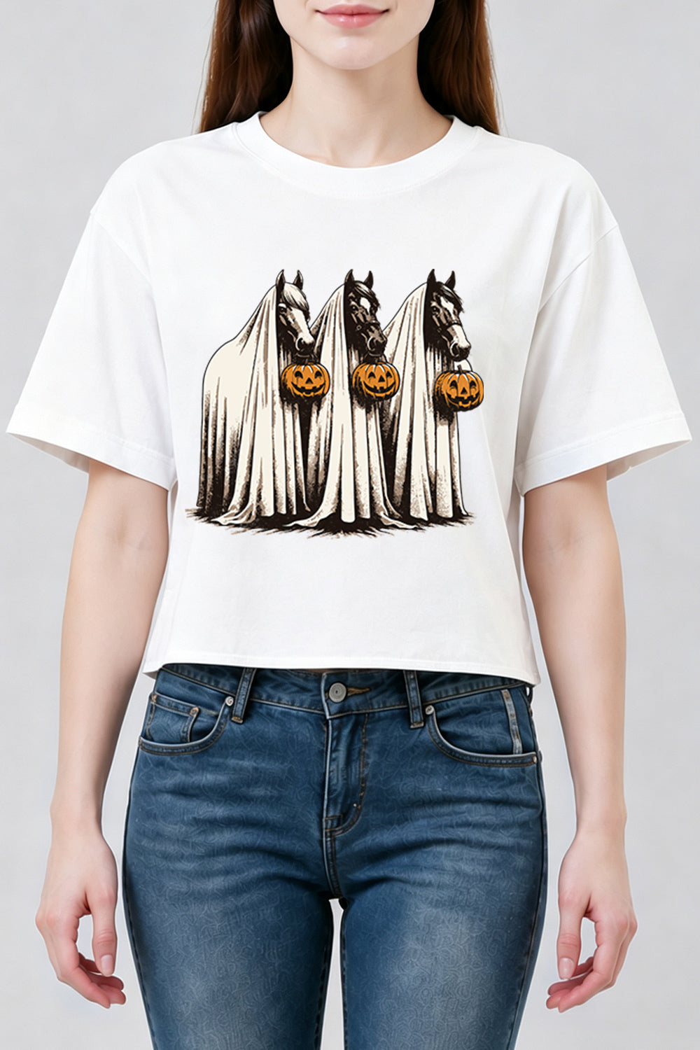 Halloween dark horse crop top