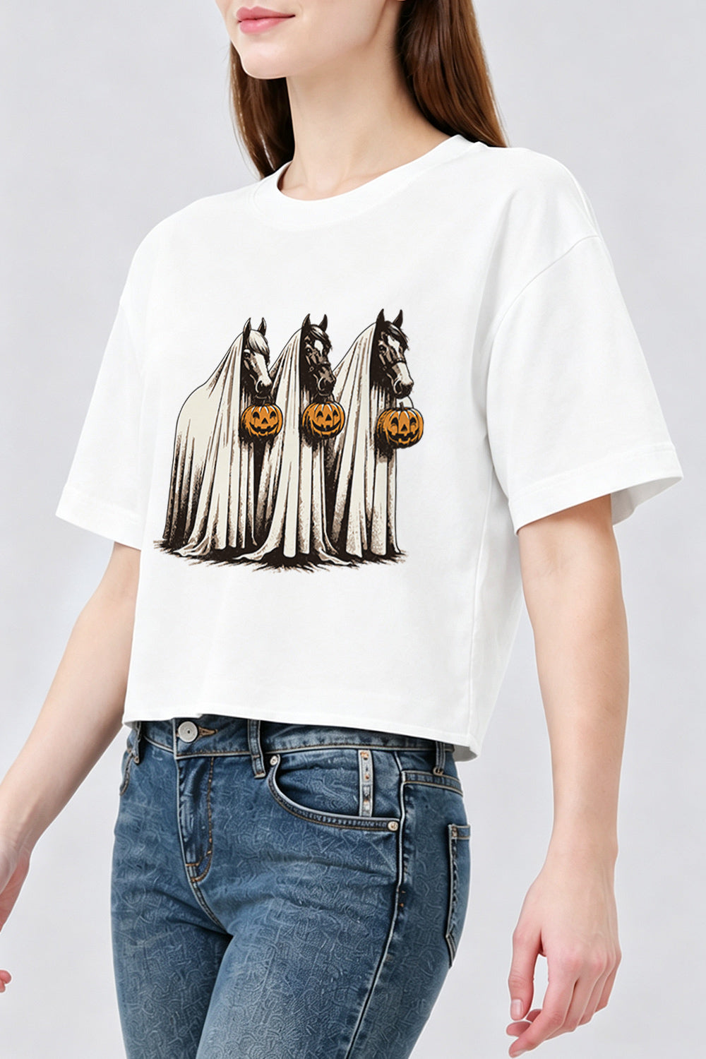 Halloween dark horse crop top