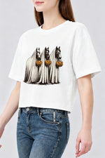 Halloween dark horse crop top